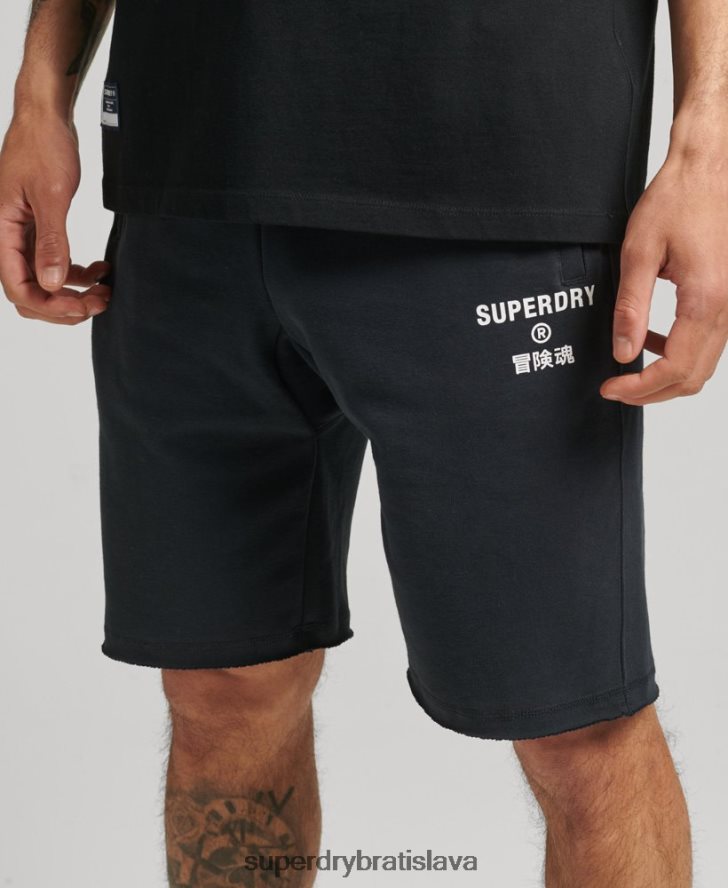 Superdry muži športové šortky code core 6B4ZTR360 oblečenie námorníctvo