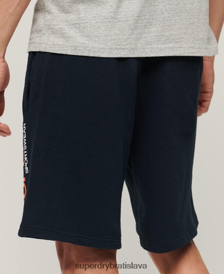 Superdry muži športové voľné šortky 6B4ZTR296 oblečenie námorníctvo