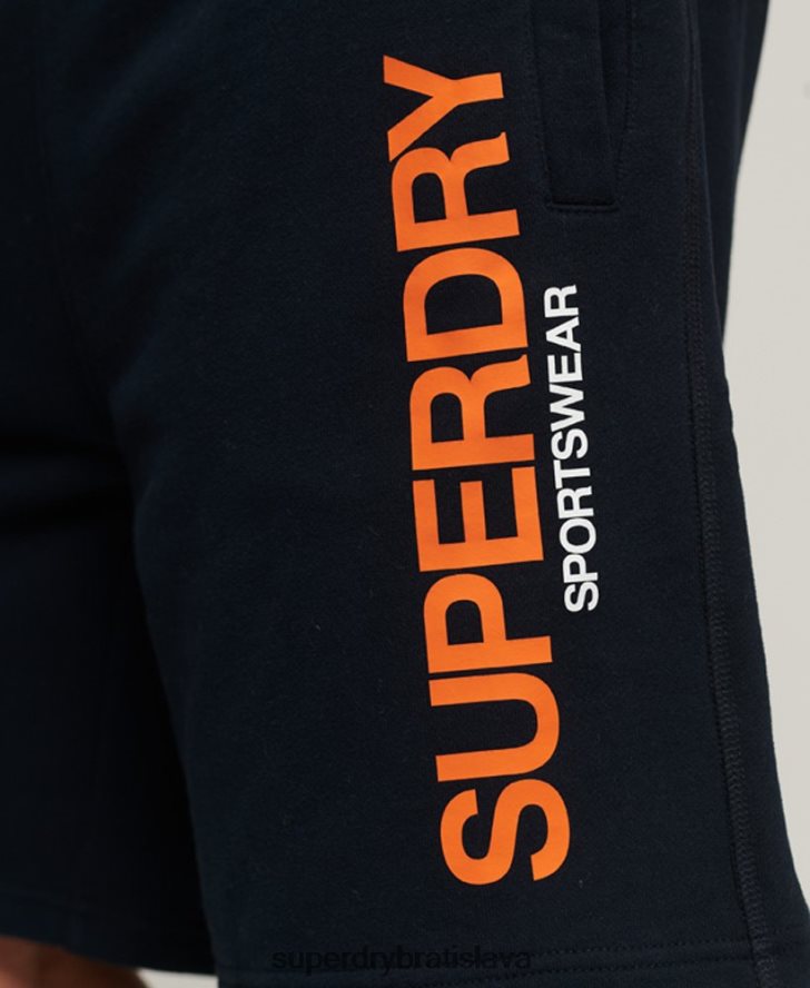 Superdry muži športové voľné šortky 6B4ZTR296 oblečenie námorníctvo