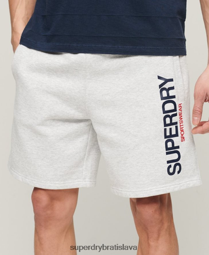 Superdry muži športové voľné šortky 6B4ZTR321 oblečenie sivá