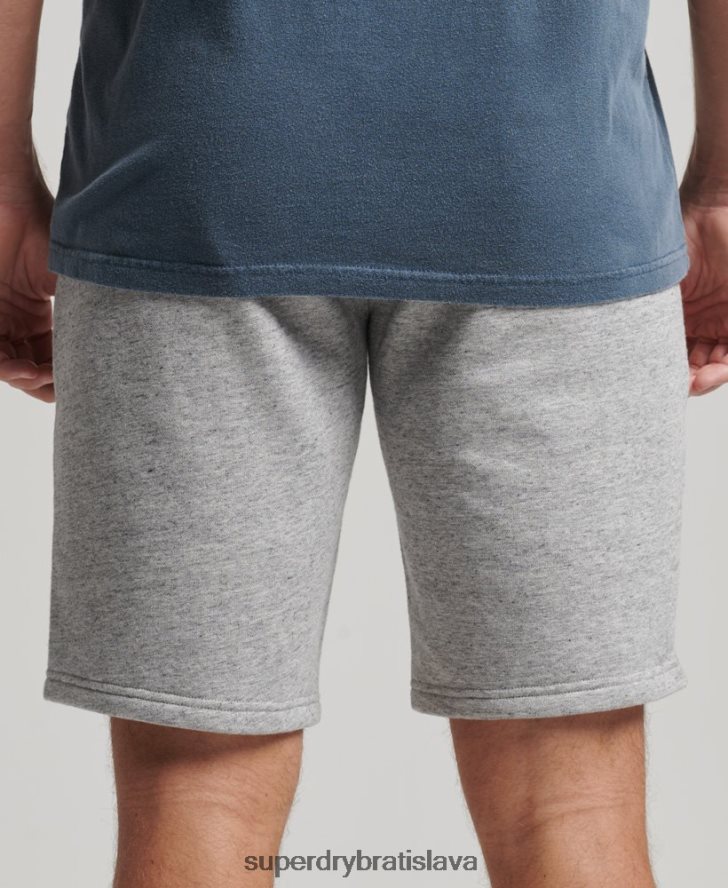 Superdry muži ročník športové šortky do telocvične 6B4ZTR94 oblečenie sivá