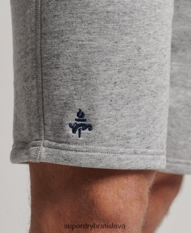Superdry muži ročník športové šortky do telocvične 6B4ZTR94 oblečenie sivá