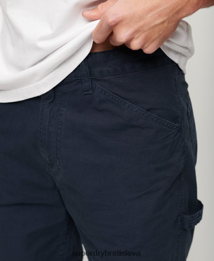 Superdry muži tesárske šortky 6B4ZTR45 oblečenie námorníctvo