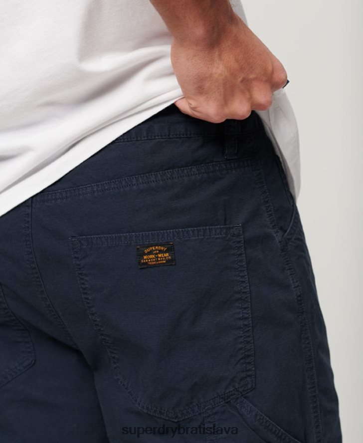 Superdry muži tesárske šortky 6B4ZTR45 oblečenie námorníctvo