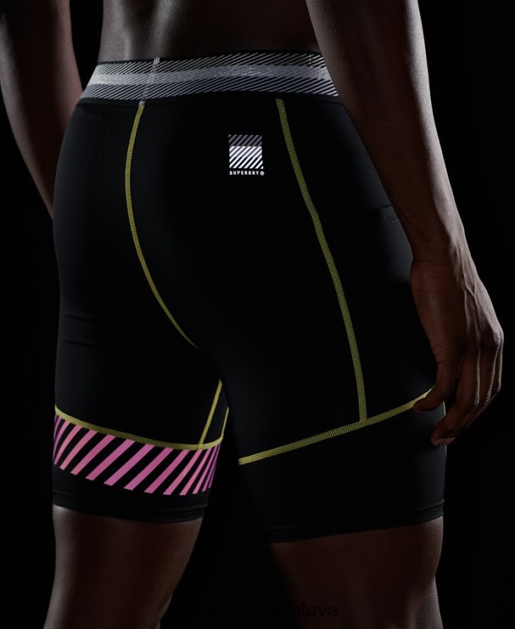 Superdry muži tréningové energetické ľadové šortky 6B4ZTR381 oblečenie čierna