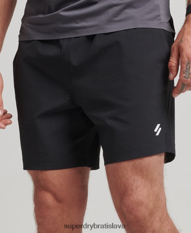 Superdry muži viacšportové šortky z jadra 6B4ZTR285 oblečenie čierna