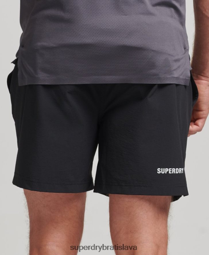 Superdry muži viacšportové šortky z jadra 6B4ZTR285 oblečenie čierna