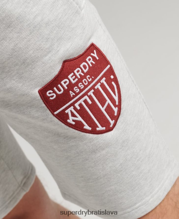 Superdry muži vintage atletické šortky 6B4ZTR362 oblečenie svetlo šedá