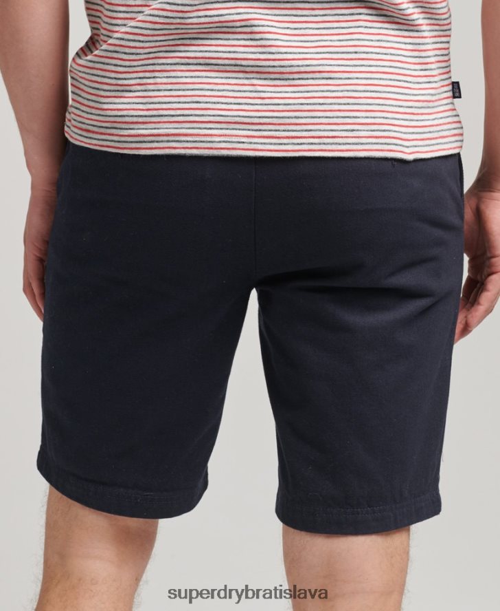 Superdry muži vintage dôstojnícke chino šortky 6B4ZTR306 oblečenie námorníctvo