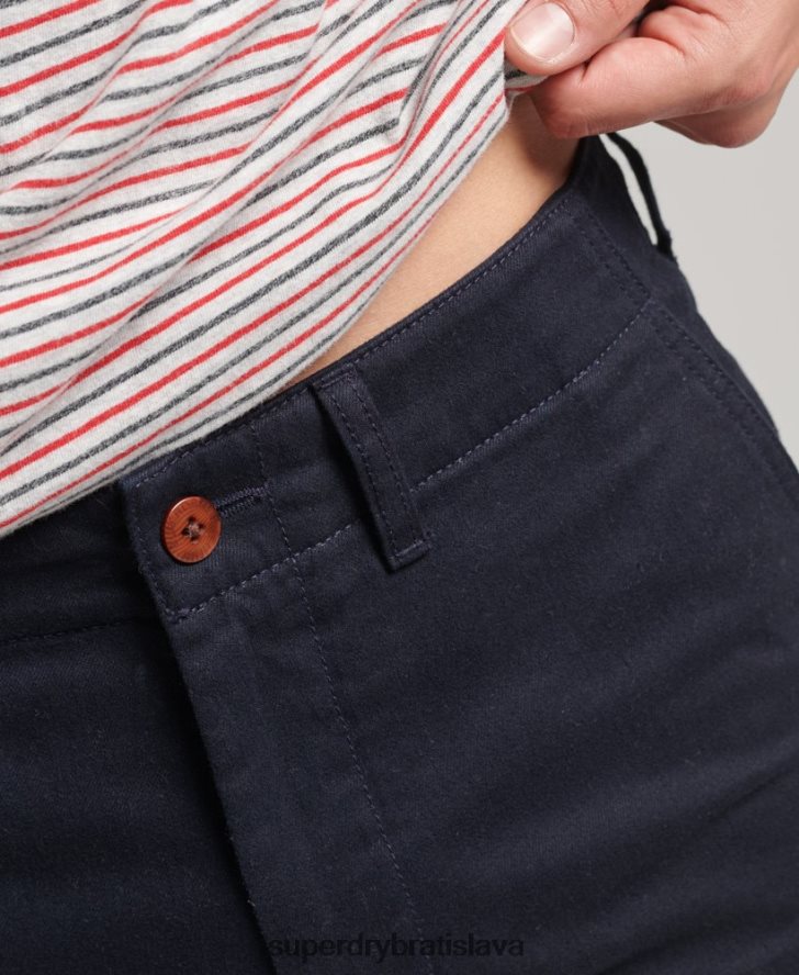 Superdry muži vintage dôstojnícke chino šortky 6B4ZTR306 oblečenie námorníctvo