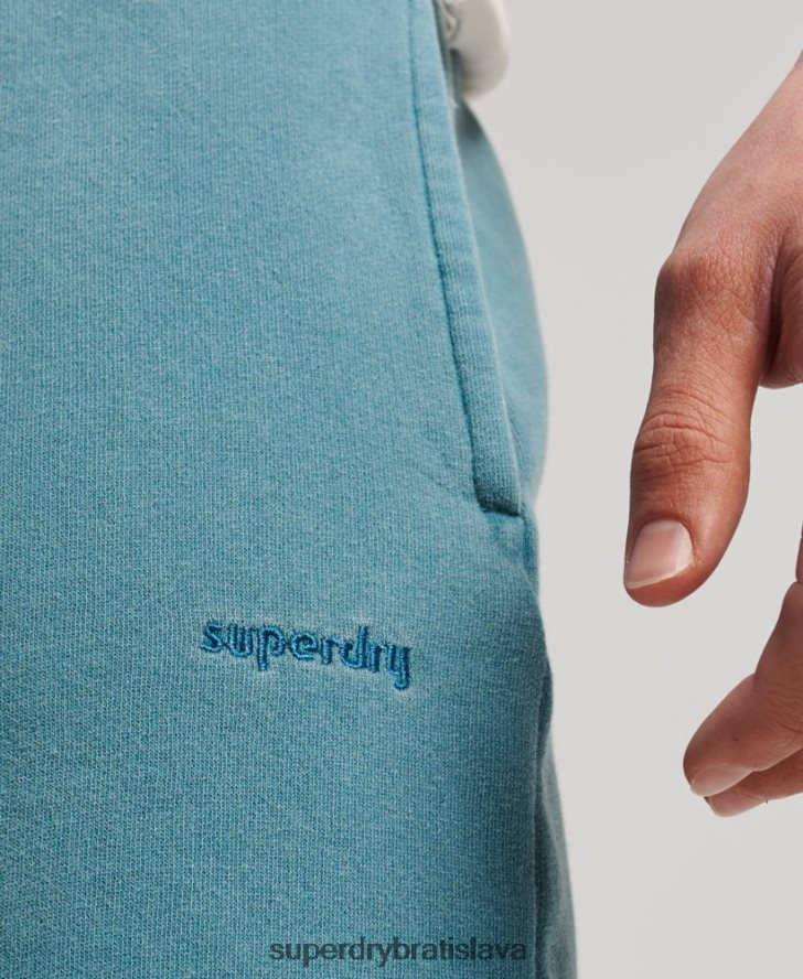 Superdry muži vintage mark šortky 6B4ZTR281 oblečenie tyrkysová