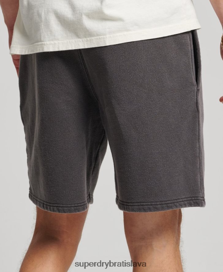 Superdry muži vintage mark šortky 6B4ZTR293 oblečenie tmavošedý