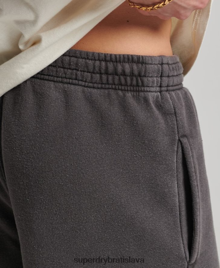 Superdry muži vintage mark šortky 6B4ZTR293 oblečenie tmavošedý