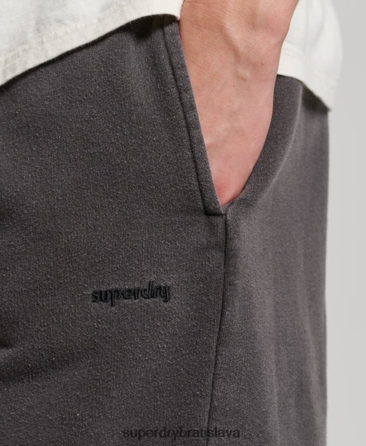 Superdry muži vintage mark šortky 6B4ZTR293 oblečenie tmavošedý