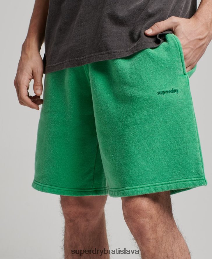 Superdry muži vintage mark šortky 6B4ZTR295 oblečenie zelená