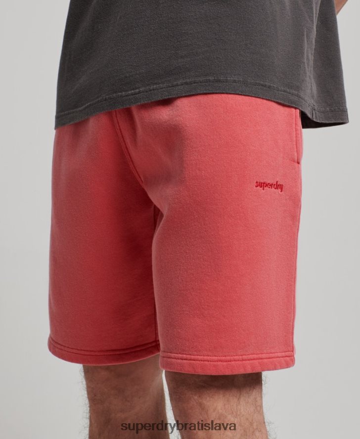 Superdry muži vintage mark šortky 6B4ZTR302 oblečenie červená