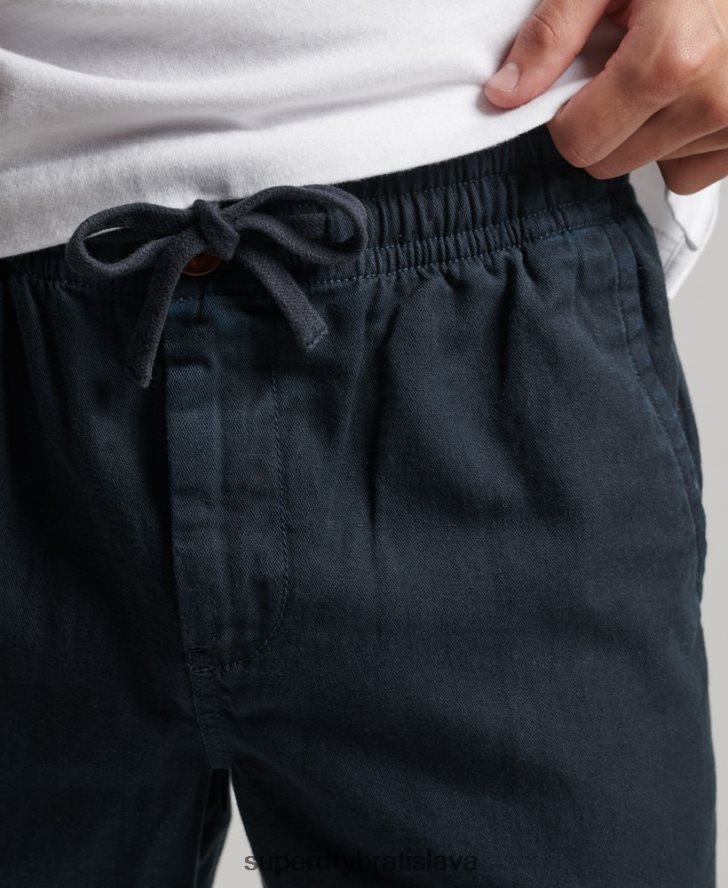 Superdry muži vintage prefarbené šortky 6B4ZTR257 oblečenie námorníctvo