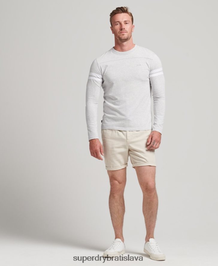 Superdry muži vintage prefarbené šortky 6B4ZTR264 oblečenie krém