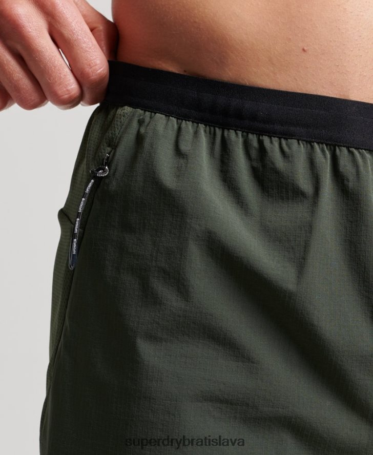 Superdry muži vlakové hybridné šortky 6B4ZTR1412 oblečenie zelená