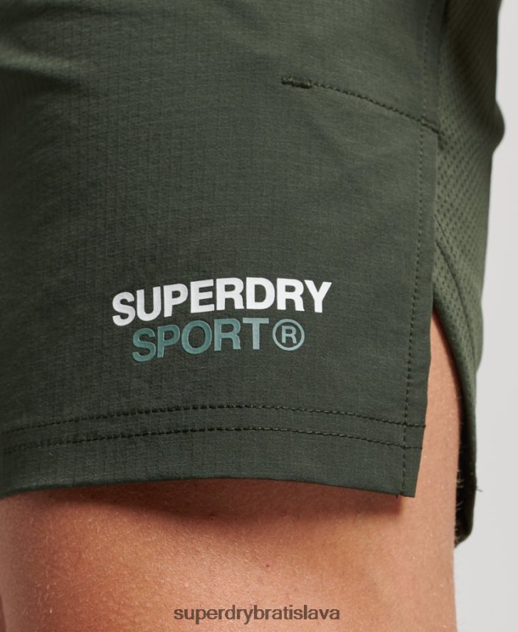 Superdry muži vlakové hybridné šortky 6B4ZTR1412 oblečenie zelená