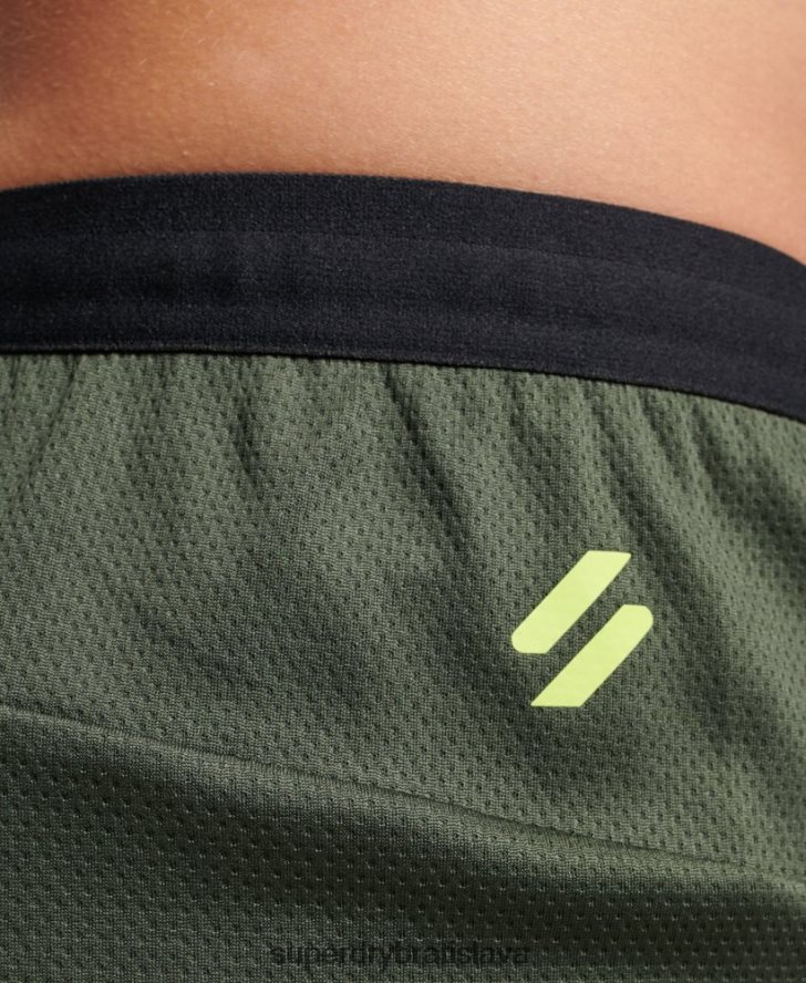 Superdry muži vlakové hybridné šortky 6B4ZTR1412 oblečenie zelená