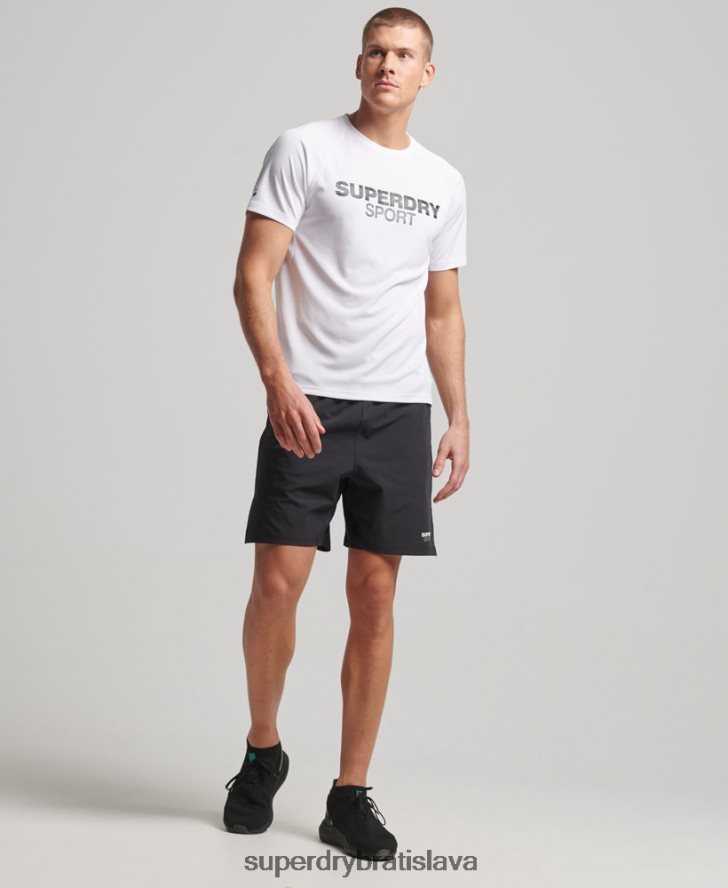 Superdry muži vlakové hybridné šortky 6B4ZTR292 oblečenie čierna