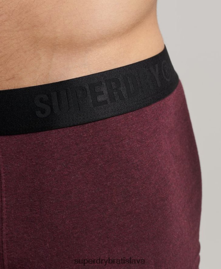 Superdry muži Boxer v dvojitom balení z organickej bavlny 6B4ZTR1636 oblečenie námorníctvo
