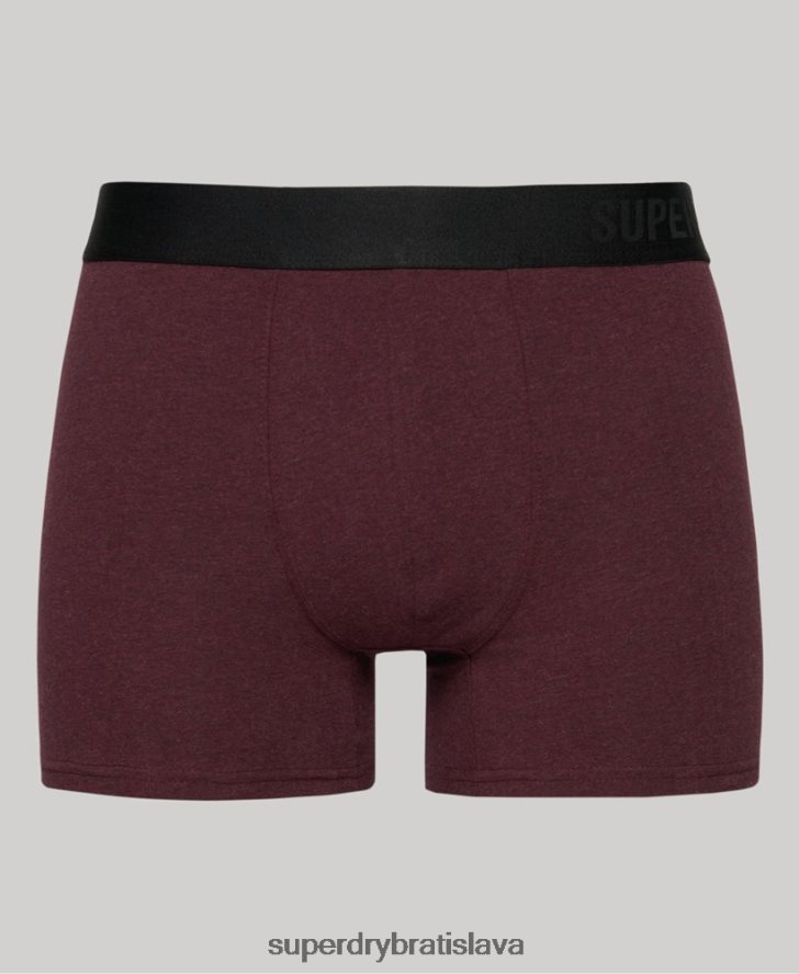 Superdry muži Boxer v dvojitom balení z organickej bavlny 6B4ZTR1636 oblečenie námorníctvo