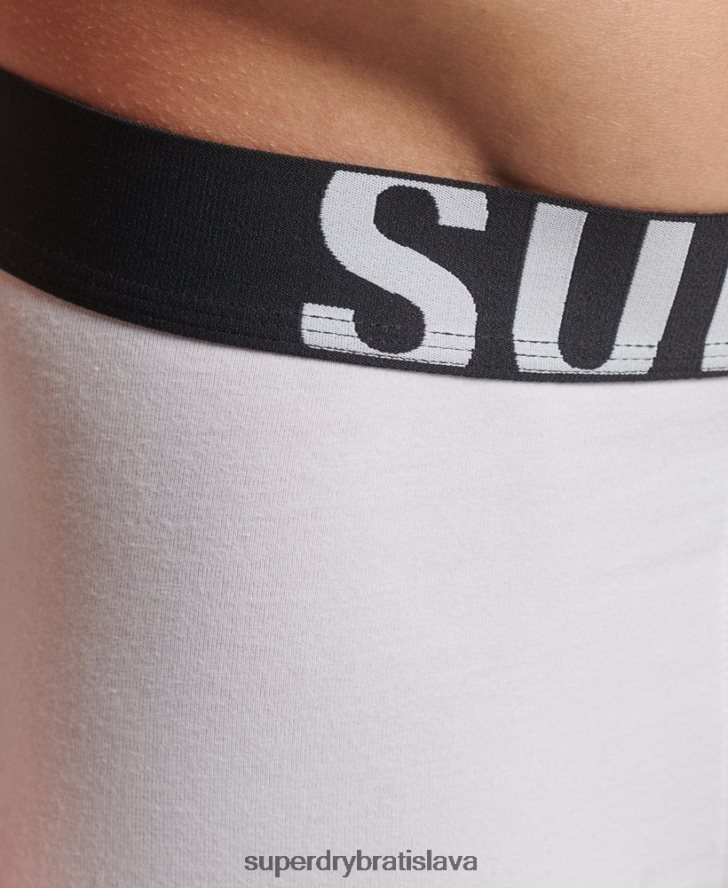 Superdry muži Dvojbalenie boxeriek s dvojitým logom z organickej bavlny 6B4ZTR1770 oblečenie čierna