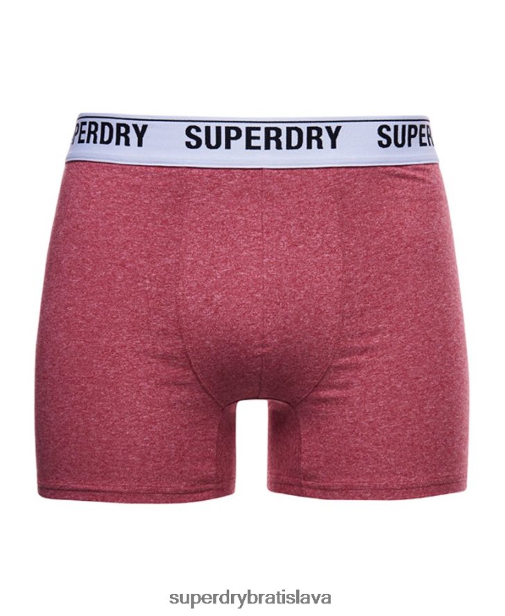 Superdry muži Dvojbalenie boxeriek z organickej bavlny 6B4ZTR1638 oblečenie oranžová
