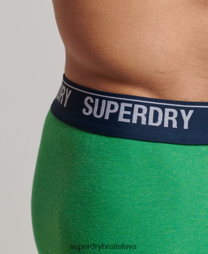 Superdry muži Dvojbalenie boxeriek z organickej bavlny 6B4ZTR1706 oblečenie zelená