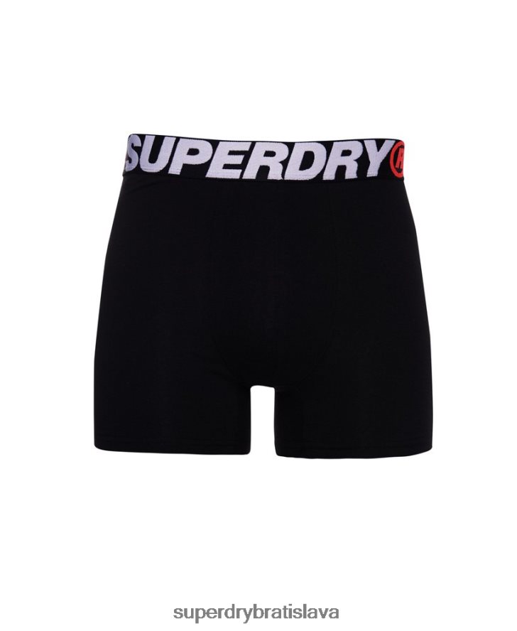 Superdry muži Dvojbalenie boxeriek z organickej bavlny 6B4ZTR1881 oblečenie oranžová