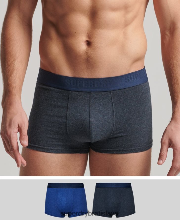 Superdry muži Dvojbalenie kufra z organickej bavlny 6B4ZTR1771 oblečenie Modrá
