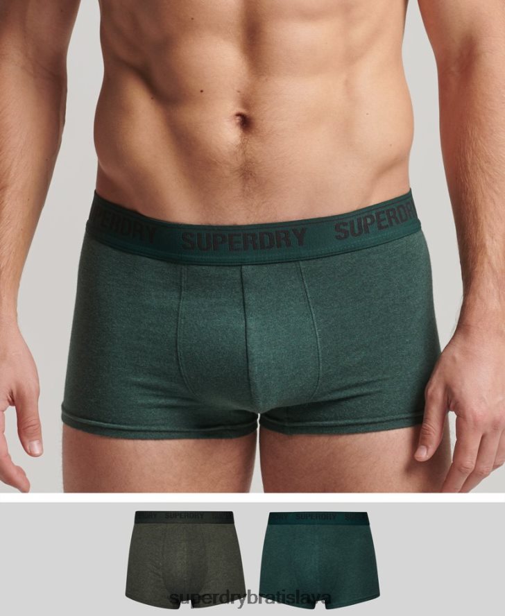 Superdry muži Dvojbalenie kufra z organickej bavlny 6B4ZTR1781 oblečenie zelená