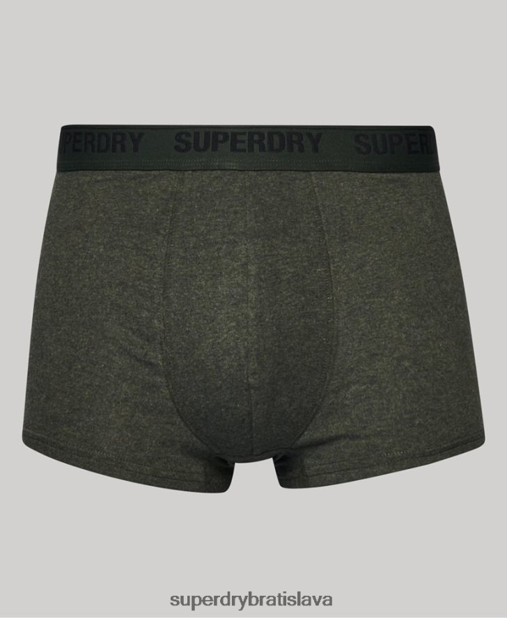 Superdry muži Dvojbalenie kufra z organickej bavlny 6B4ZTR1781 oblečenie zelená