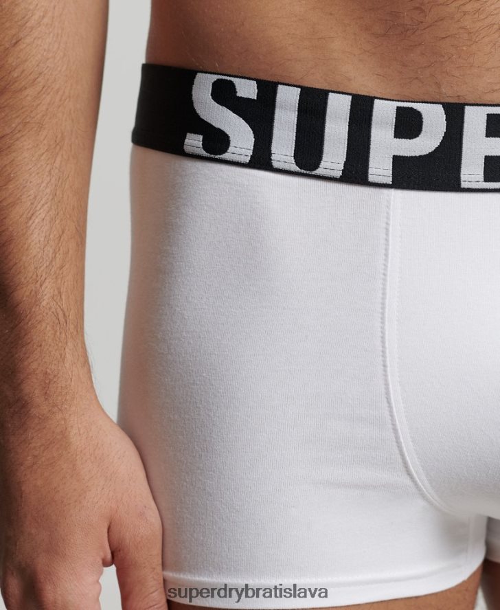 Superdry muži Dvojbalenie s logom kufra z organickej bavlny 6B4ZTR1780 oblečenie čierna