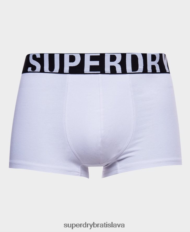 Superdry muži Dvojbalenie s logom kufra z organickej bavlny 6B4ZTR1780 oblečenie čierna
