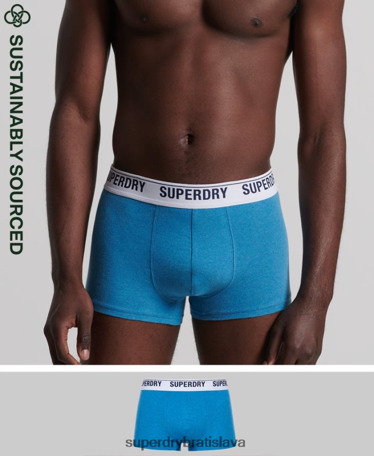Superdry muži Jednobalenie kufra z organickej bavlny 6B4ZTR1877 oblečenie Modrá