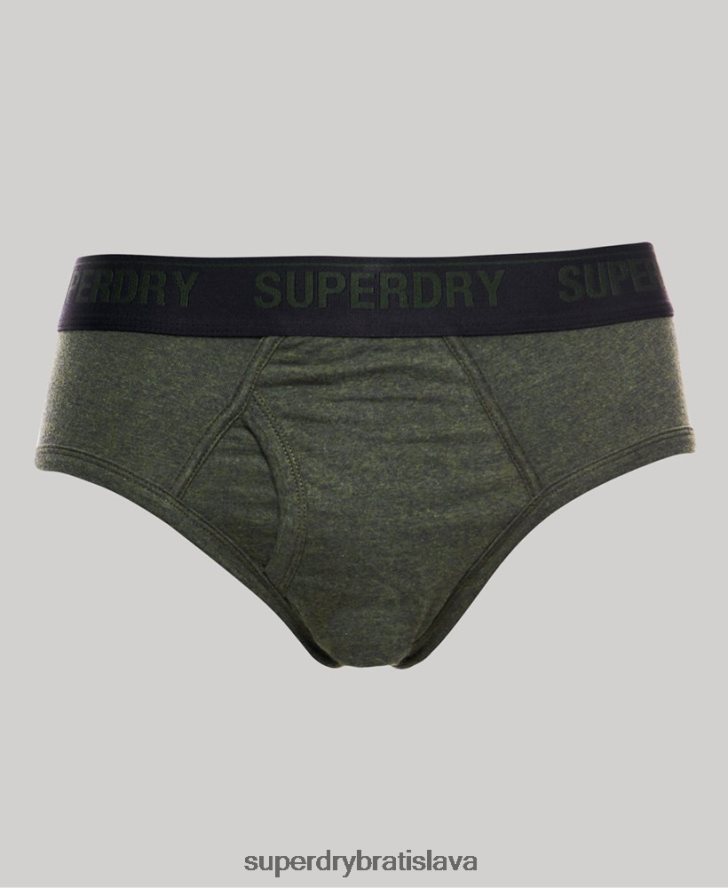 Superdry muži Krátke trojbalenie z organickej bavlny 6B4ZTR1741 oblečenie čierna