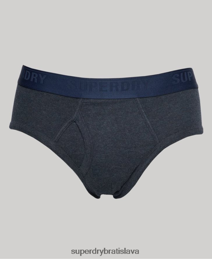 Superdry muži Krátke trojbalenie z organickej bavlny 6B4ZTR1789 oblečenie Modrá