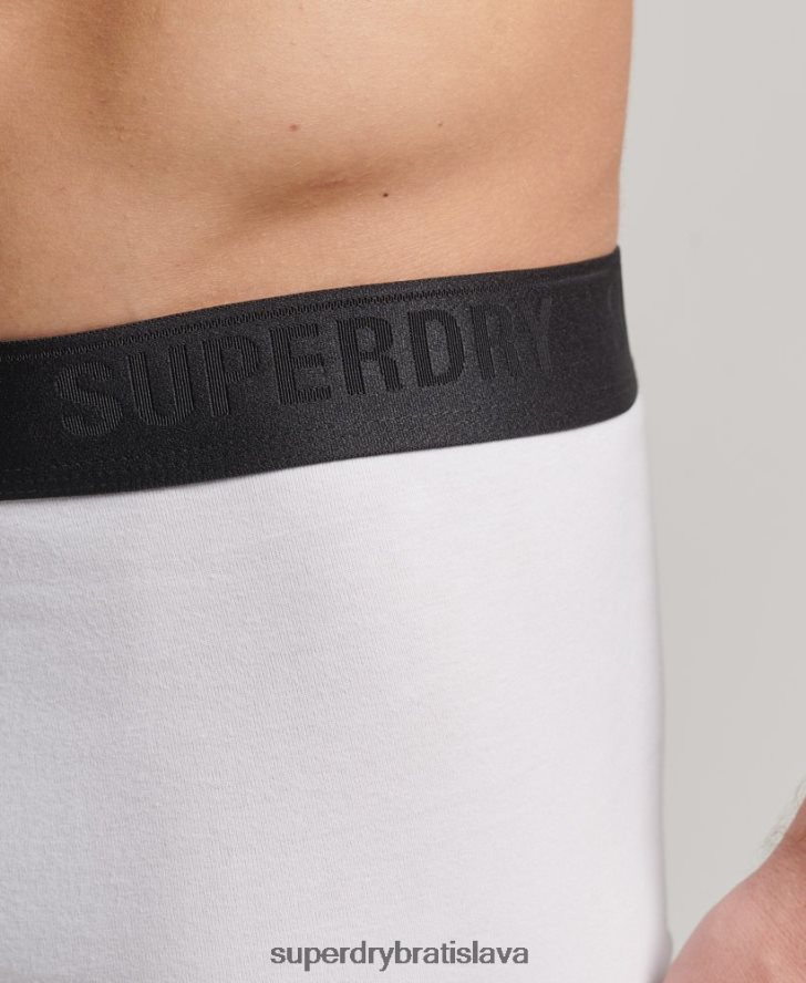 Superdry muži Trojbalenie boxeriek z organickej bavlny 6B4ZTR1820 oblečenie čierna
