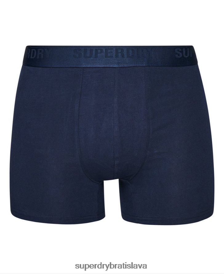 Superdry muži Viacnásobné trojbalenie boxeriek z organickej bavlny 6B4ZTR1598 oblečenie Modrá