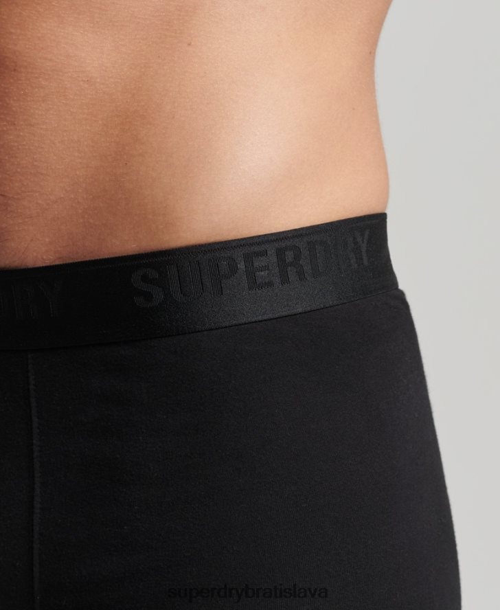 Superdry muži Viacnásobné trojbalenie boxeriek z organickej bavlny 6B4ZTR1599 oblečenie čierna