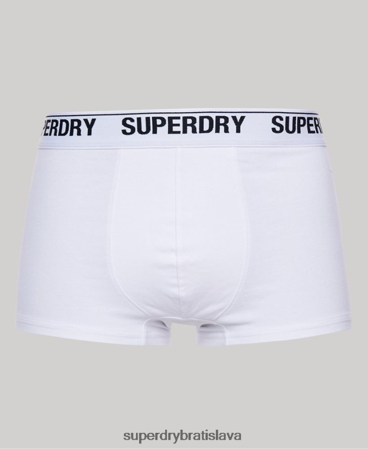 Superdry muži trojbalenie kufra z organickej bavlny 6B4ZTR1747 oblečenie čierna