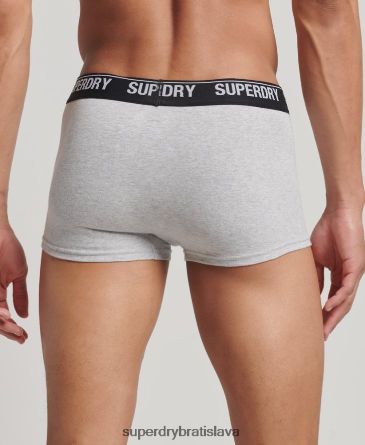Superdry muži trojbalenie kufra z organickej bavlny 6B4ZTR1753 oblečenie multi