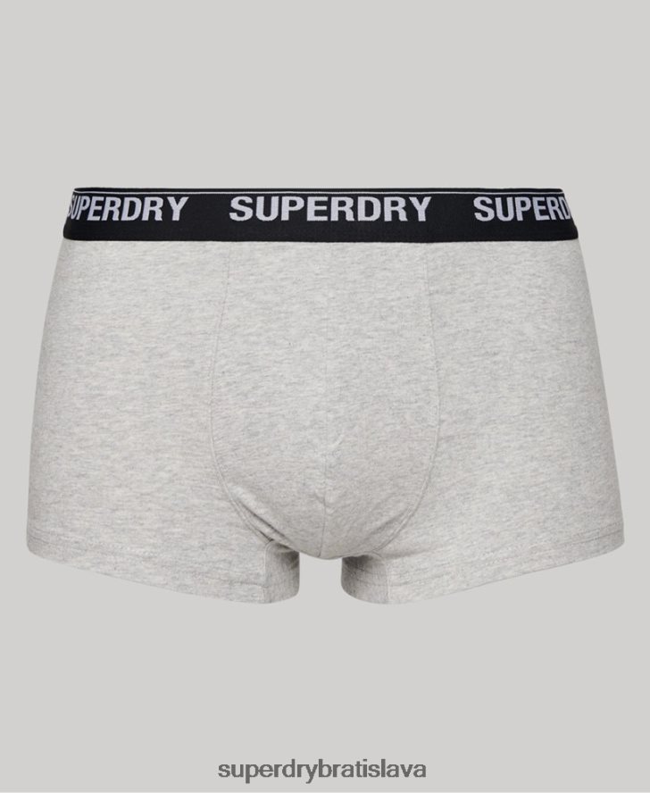 Superdry muži trojbalenie kufra z organickej bavlny 6B4ZTR1753 oblečenie multi