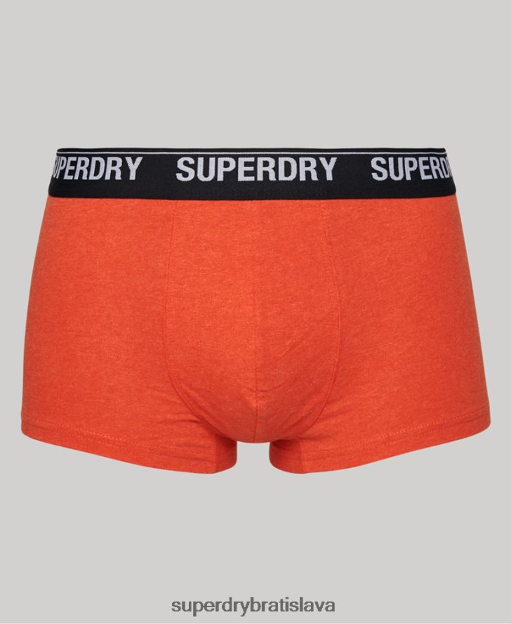 Superdry muži trojbalenie kufra z organickej bavlny 6B4ZTR1753 oblečenie multi