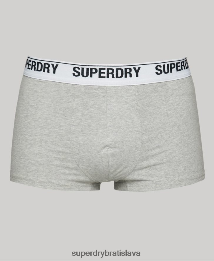 Superdry muži trojbalenie kufra z organickej bavlny 6B4ZTR1767 oblečenie oranžová