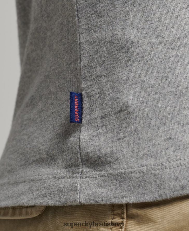 Superdry muži Bejzbalové tričko s podstatným logom z organickej bavlny 6B4ZTR4868 oblečenie námorníctvo