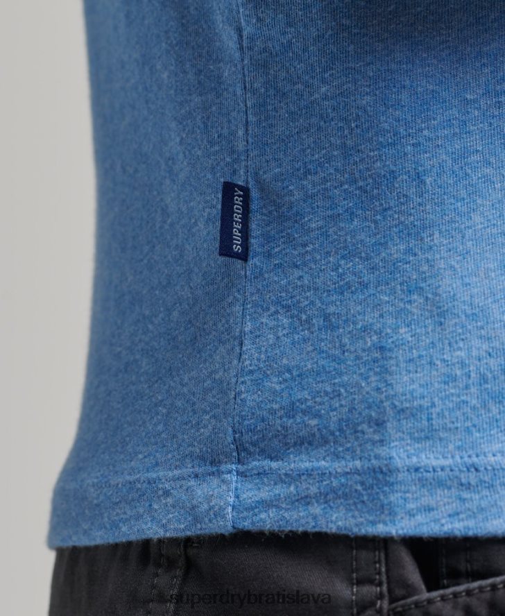 Superdry muži Bejzbalové tričko s podstatným logom z organickej bavlny 6B4ZTR4907 oblečenie Modrá